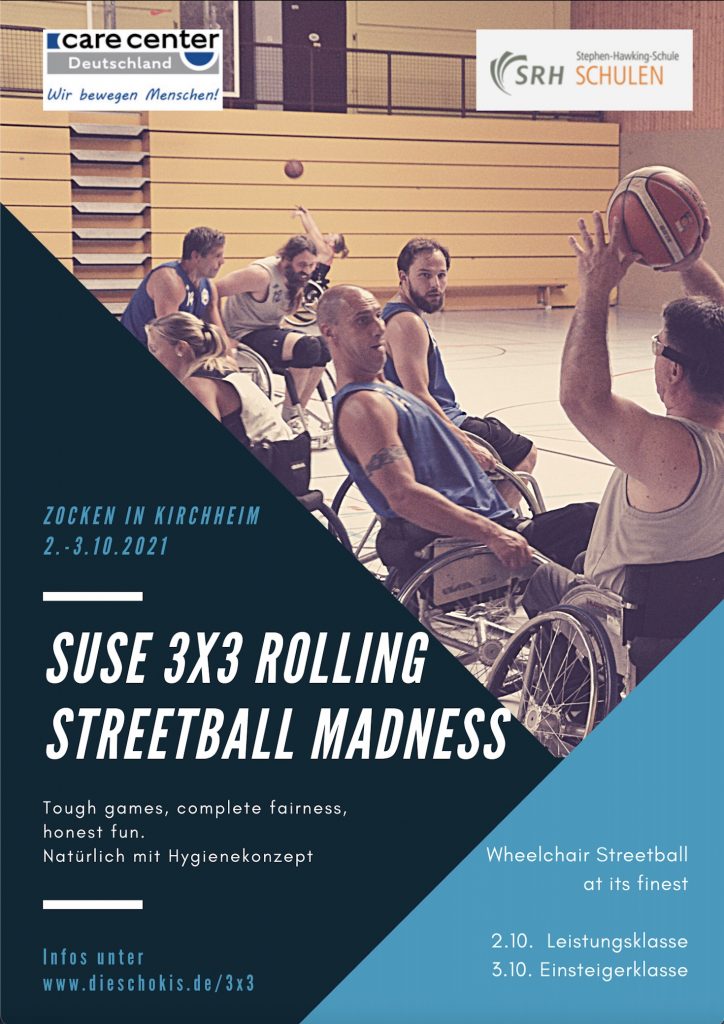 Plakat, Flyer des Suse 3x3 Rolling Streetball Madness 2021